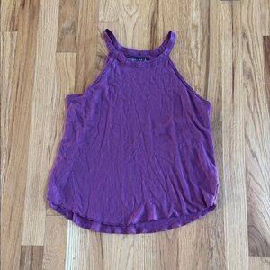 Abercrombie & Fitch High Neck Purple Relaxed Tank Top, Size Small